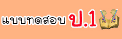 แบบทดสอบ ข้อสอบ วิชาพื้นฐานประถมศึกษาปีที่1 ออนไลน์